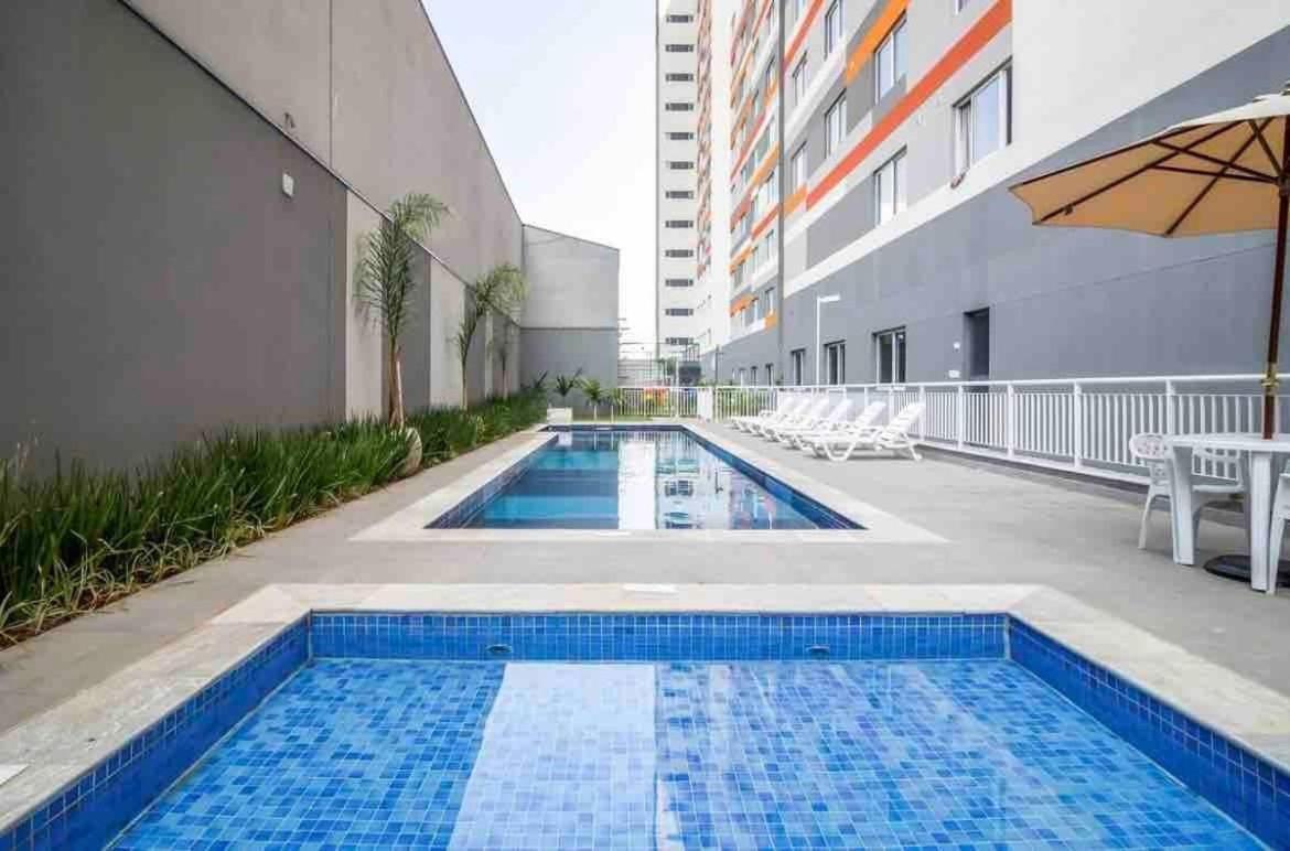 Mv63 - Studio Lindo Com Piscina Prox Ao Metro Bras Sao Paulo Bagian luar foto