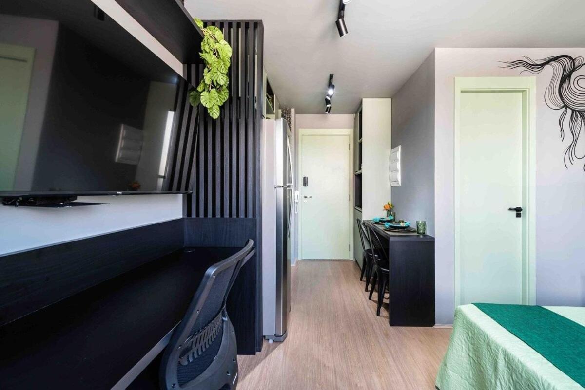 Mv63 - Studio Lindo Com Piscina Prox Ao Metro Bras Sao Paulo Bagian luar foto